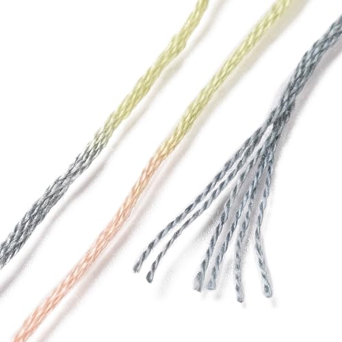 FASHEWELRY 10 Skeins Embroidery Floss Thread 0.5mm Dyed Cross Stitch Floss 6-Ply Friendship Bracelet String for Jewelry Making Bracelets Sewing Knitting Stitching Craft DIY (Dark Sea Green) - color: Dark Sea Green, size: 0.5mm
