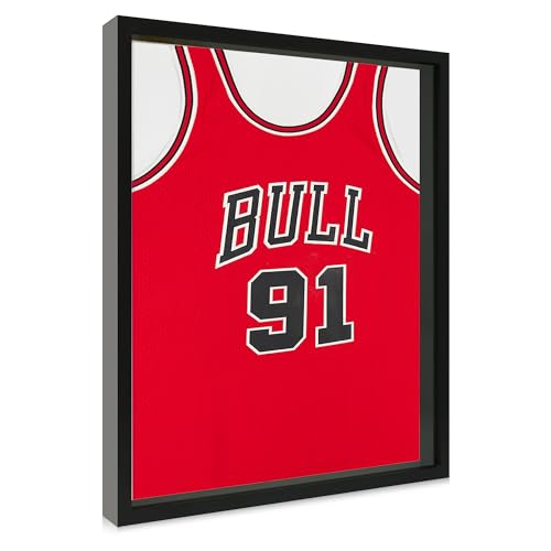 16x20 Large Shadow Box Picture Frame with Soft Linen Back, Black Wooden Youth Kids Jersey Frame Display Case with Tempered Glass Cover for Wall Display - color: Black, size: 16x20