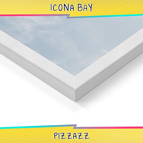Icona Bay 4x6 Picture Frame, White Solid Wood Scandinavian Style Frame for Photo, Pizzazz Collection - color: White, size: 4x6