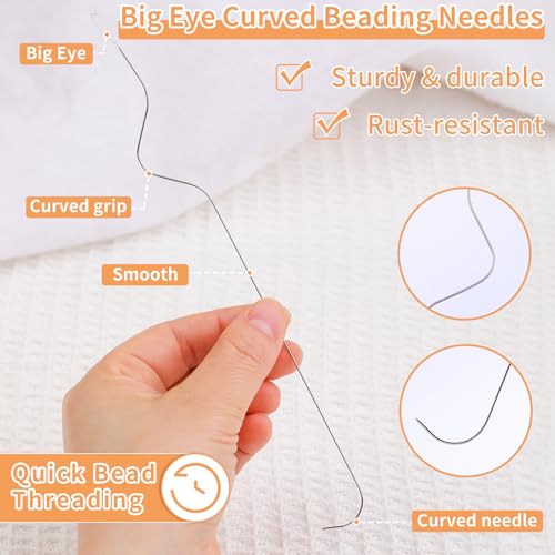 GarfxG 36 Pcs Beading Needles Set, 3 Types Bead Spinner Needles with Tools - style: 2pcs Spinner Needles/36pcs Set