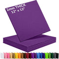2mm Stiff Felt Sheets 12" X 12" (10 Pack, Dark Purple) - color: Dark Purple