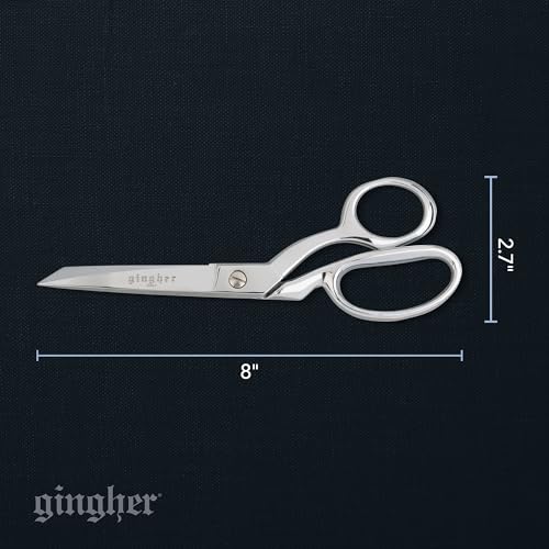 Gingher 8" Serrated Dressmaker's Fabric Scissors for Cutting Clothes - style: 8" Serrated Dressmaker