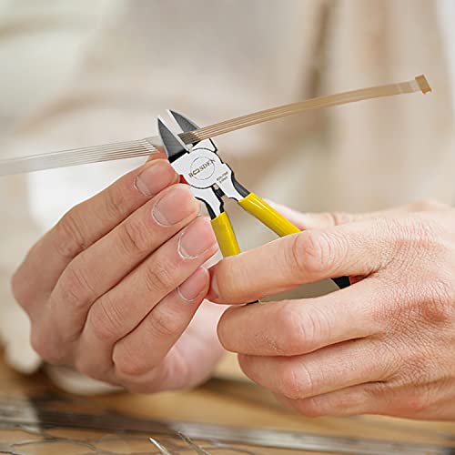 Wire Cutters6.5 inch, 2 Pack, Flush Cutters,BOOSDEN Spring Loaded Cutting Pliers,Side Cutters - size: 6.5"x2 Pack