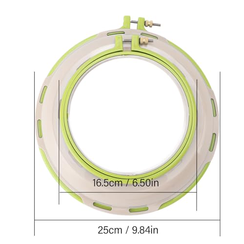 GLOGLOW Embroidery Hoop Stand, 6.5 and 10 Inch Double Sided Frame, Green - style: 2