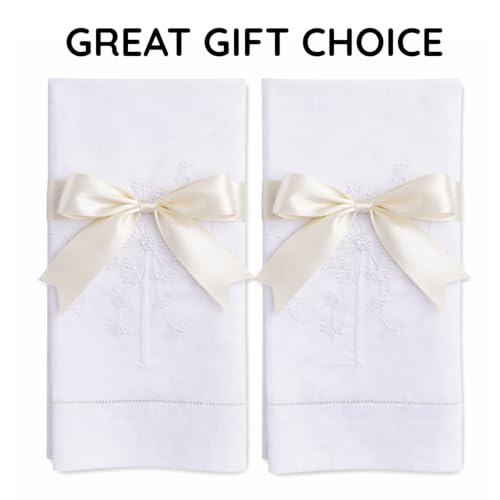 Bathroom Hand Towels Set of 2, White Dandelion - color: White Dandelion