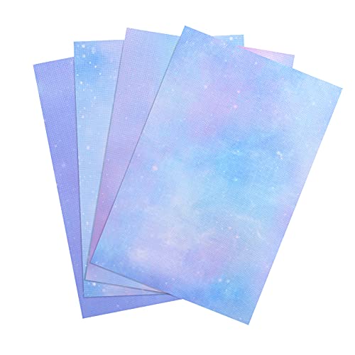 Pllieay 4 Pieces Printed Aida Cloth 14 Count Cross Stitch Fabric