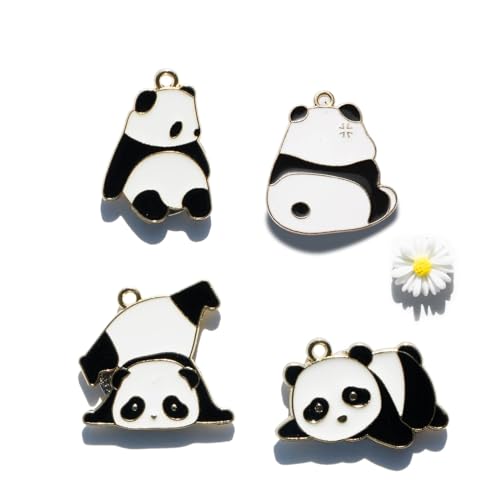 4pcs Needle Minder for Sewing,Magnetic Needle Keeper for Cross Stitch,Cute Panda Cartoon Enamel Pin,Needle Holder for Embroidery,Needlework Storage Accessory, Gift for Cross Stitch Lover（14-Needle）