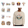 12PCS Jesus Religious Cross Bible Verse Designs Iron On Transfers Patches - style: NS004