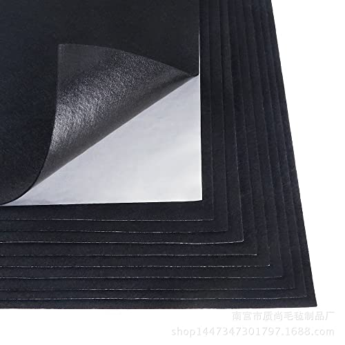 RZJZGZ 5Piece Adhesive Felt Sheet 8.3X11.8in Black Felt Fabric Adhesive Sticky Back Felt Sheets for Art and Craft Making (Gray5) - color: Gray5