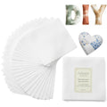 40 Pcs 5 Inch Cotton White Charm Pack Fabric for Quilting - color: Cotton White