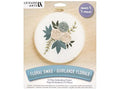 LEISURE ARTS Embroidery Kit 6" Flower Swag Home - Embroidery Kit for Beginners and Adults, Cross Stitch Kits with Patterns, DIY Starter Set for Seasonal Craft Projects