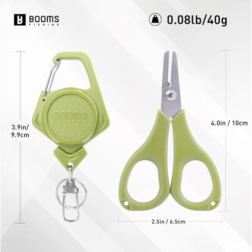 Booms Fishing S01 Fishing Scissors for Braided Line, 4 Styles Options - color: Green_1