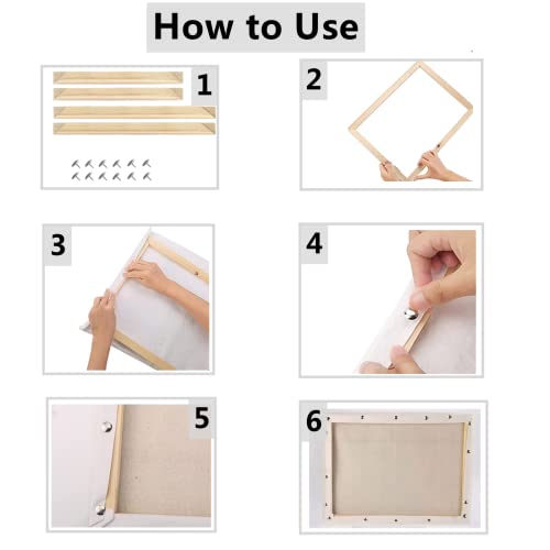 40X50 cm Wooden Frame DIY Picture Frames Art Suitable for Home Decor Painting Digital Diamond Drawing Paintings, Display Pictures 16x20 picture frames for wall (40 * 50CM) - color: 40*50CM
