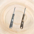 2PCS Seam Ripper with Brass Handle, Sharp Steel Blade Stitch Unpicker Thread Remover for Sewing, Embroidery, Garment Repair, Silvery+Bronze - color: Silvery+Bronze