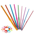 Coopay Crochet Hooks Set-19PCS Metal Crochet Needles with Stitch Markers - color: Multicolor Aluminum Hook Set