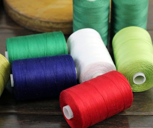 ThreadArt Cotton Quilting Thread, 1000M 50/3, Deep Red 120 - color: DEEP RED