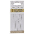 The Beadsmith Basic Elements Collapsible Eye Needles – 2.5 Inch Long – Flexible Twisted Wire – Large Eye, Easy to Thread – 4 Heavy Needles - size: Heavy - 2.5" Long - 4 Needles