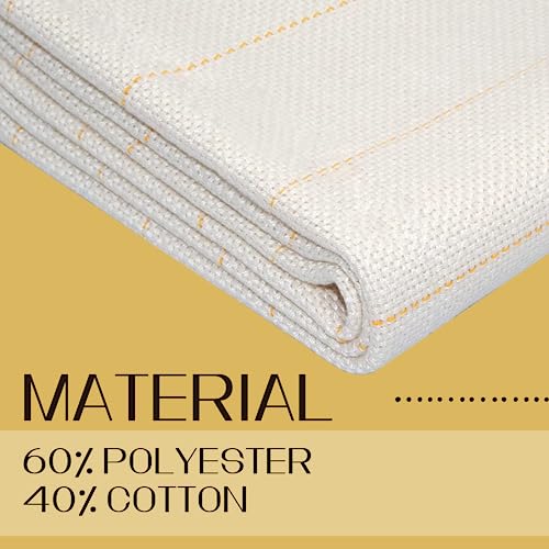 72 x 40 Inch Primary Tufting Cloth and 72 x 40 Inch Non Slip Fabric Final Backing Cloth Monks Fabric for Tufting Gun Rug Supplies Embroidery Crafts Favors - color: Grey + White