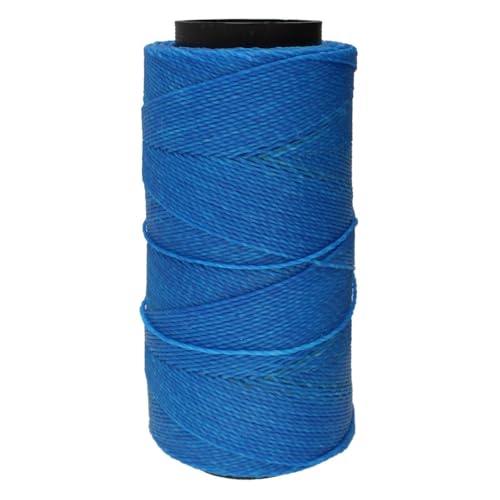 The Beadsmith Knot It Waxed Polyester Cord – Azure Blue Color – 0.7mm Diameter – Light Wax, 144 Meters (472 Feet) Per Spool – Make Jewelry, Macrame, Friendship Bracelets and DIY Crafts - color: Azure Blue