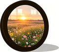 alfyng 10 Inch Round Photo Frame Wooden Wall Hanging Picture Frames Black - color: black, size: 10 inch