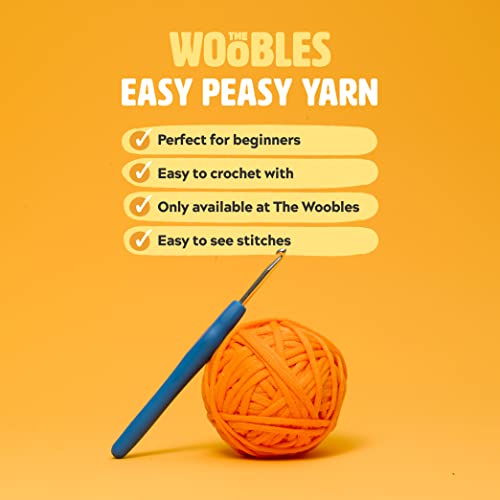 The Woobles Beginners Crochet Kit with Easy Peasy Yarn as seen on Shark Tank Bundle - with Step-by-Step Video Tutorials - Pierre The Penguin and JoJo The Bunny