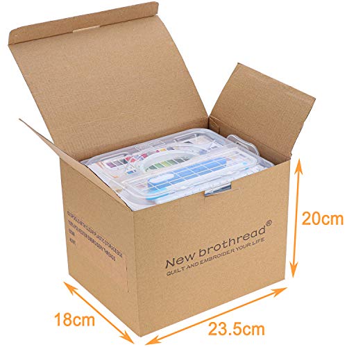 New brothread 60 Colors Embroidery Machine Thread with Storage Box - color: 60 Colors