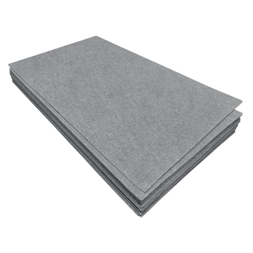 Jtnohx Felt for Crafts, 16 Pcs Felt Fabric, 7"×11.3" Stiff Felt Sheets, Craft Felt Square for Sewing (Grey) - color: Grey