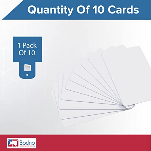 10 Pack - Bodno Premium CR80 30 Mil Graphic Quality PVC Cards - size: 10 Pack
