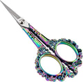 Embroidery Scissors 4.5 Inch Stainless Steel Rainbow - size: 4.5 x 2.25 inch
