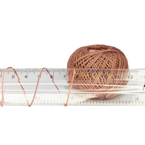 KGS Crochet Thread Cotton Yarn Balls | Size 8 | 10 Balls | 10 Grams Each Ball | Total 100 Grams of Pearl Cotton Thread for Crocheting, Hardanger, Needlepoint Hand Embroidery (Coastal Calm) - color: Coastal Calm
