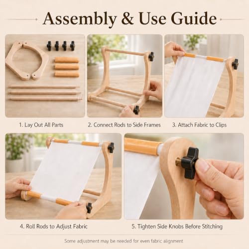 Embroidery Table Stand for Cross Stitch Lap Sewing and Needlepoint Projects