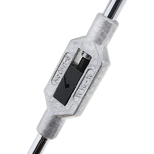 11pcs Mini Tap Wrench Set Metric Tap Set with High Speed Steel Hand Screw Thread Plug Taps M1 M1.2 M1.4 M1.6 M1.7 M1.8 M2 M2.5 M3 M3.5 Adjustable Tap Wrench for Woodworking Machinery Repair