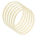 Hitefu 6 Inch Bamboo Floral Hoop Rings, 6 Packs(15cm) - style: 6 In (15 cm)