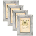 XUANLUO 4x6 Picture Frames Set of 4,Rustic Retro Photo Frame(White) - color: White-4pcs, size: 4×6 inch