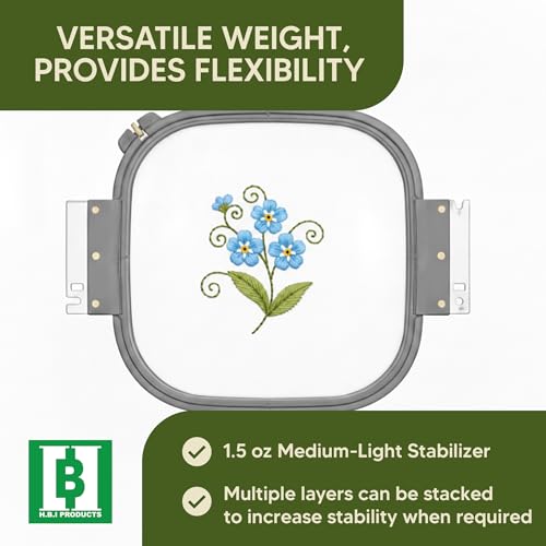 HBI Wash Away Water Soluble Embroidery Stabilizer Roll, 15 in x 25 yd - size: 15" x 25 Yds