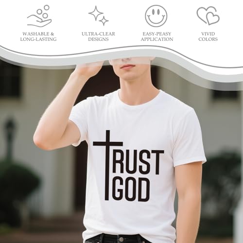 30 Pcs Christian Bible Verse DTF Transfers Ready to Press for Clothes - style: Christian