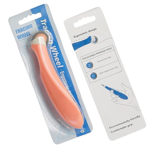 Fbshicung Smooth Tracing Wheel - Professional Stitch Marking Spacer for Leather Paper Cloth Sewing Wheel Tool - color: style2