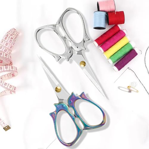 2 Pieces Embroidery Scissors Sharp Sewing Crochet Yam Scissors,Small Scissor All Purpose For Sewing, Cross Stitching, Crafts, Arts & Crafts Handmade DIY Tools
