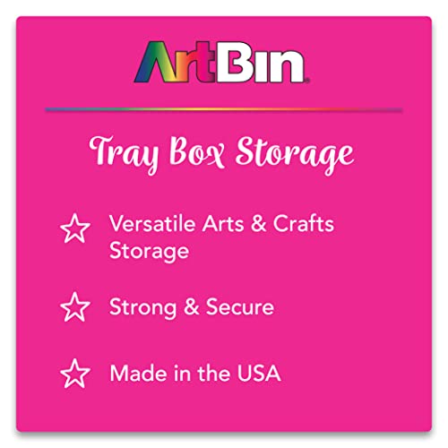 ArtBin 1-Tray Art Supply Box with Handle, Gray/Black - style: One Tray