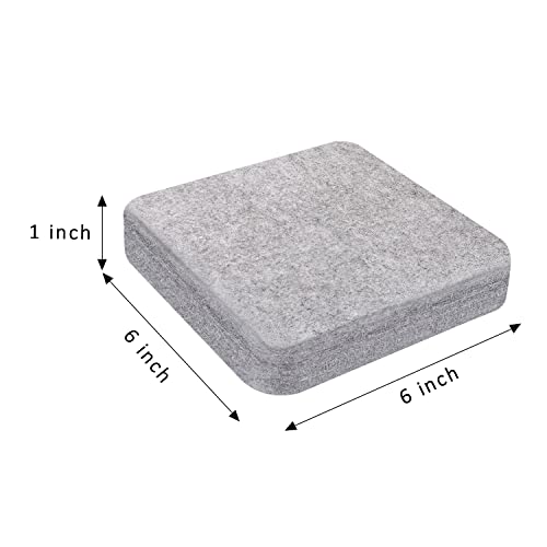 FCENDS Needle Felting Mat, 100% Natural Wool Needled Felting Pad, 6x6x1 inch Eco-Friendly Felting Block, Thick and Firm (6"x6") - size: 6"x6"