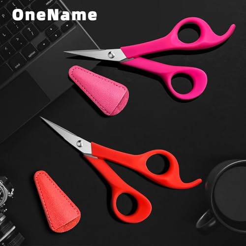 6" Precision Embroidery Scissors, Pointed Sewing Craft Scissors with Cap