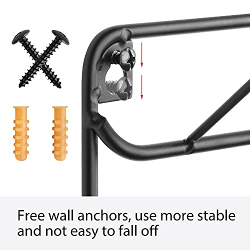 YBING Thread Holder Wall 54 Spools Sewing Thread Rack 4 Pack, Black - color: black