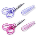 Beaditive High Precision Detail Scissors Set (2-Pc) Sharp, Fine Tips | Paper Cutting, Scrapbooking, Sewing, Crafting | Stainless Steel | Protective Cover (Jelly) - color: Jelly