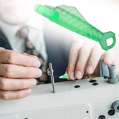 10 Pcs Green Fish Type Needle Threader Sewing Machine Threader Stitch Insertion Tools Quick Simple Threader DIY Sewing Accessories Tools