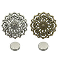 2pcs Vintage Needle Minder for Embroidery, Filigree Flower