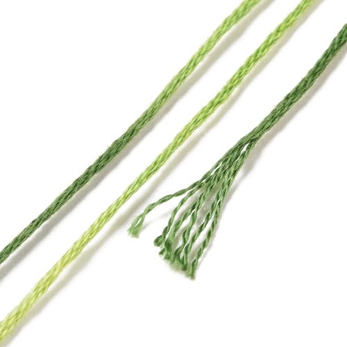 18 Skeins Embroidery Thread Floss 0.5 mm Friendship Bracelet String Making 6 Ply Polyester Cross Stitch Kit Supplies 18 Color 8.75 Yards(8m)/Skein - color: 18 Skeins, Color C