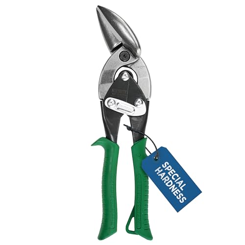 MIDWEST Special Hardness Aviation Snip - Right Cut Offset Stainless Steel Cutting Shears, Made in the USA - MWT-SS6510R - color: Right Cut