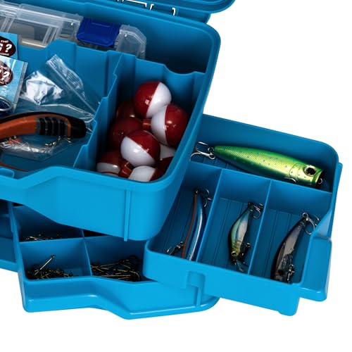 Flambeau Outdoors NextGen 4/0 M Tackle Box 4 Pivot Trays 23 Slots, Blue - size: Medium - Without Tackle Kit - Blue