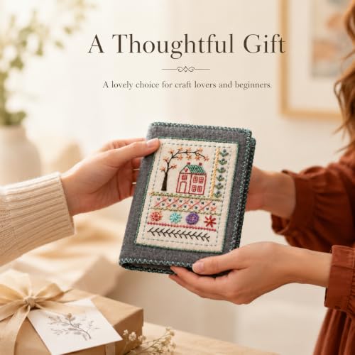 SpaLoo Embroidery Practice Kit for Beginners, Stitch Sample Book