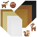 Ainiv 40pcs 8×12 inches Coloured Felt Fabric Sheets, Brown Series - color: Brown, size: 8×12 inches